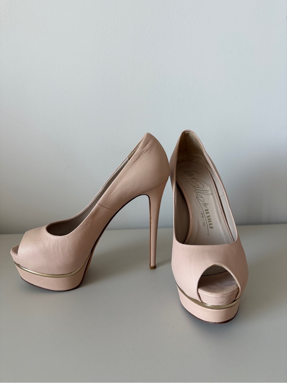 Le Silla High Heels Peep Toe Platform Pumps EU 36.5 - Picture 9 of 10
